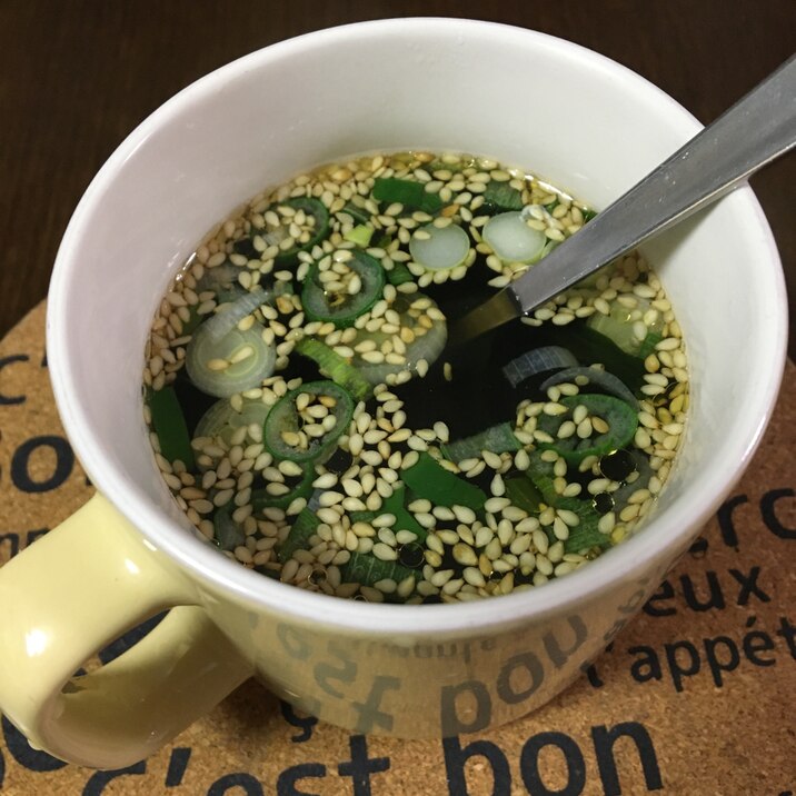 マグカップで 簡単 中華スープ